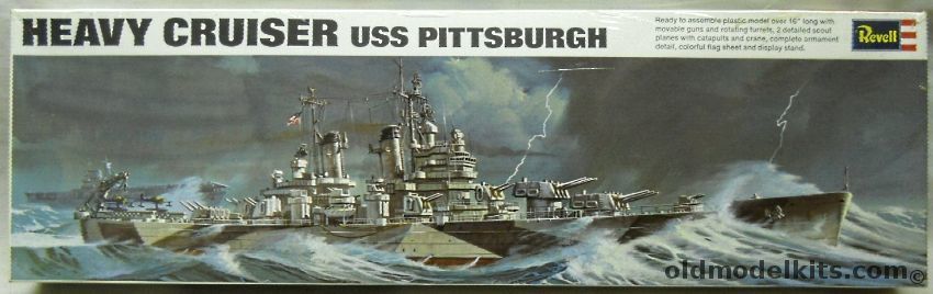 Revell 1/490 USS Pittsburgh Heavy Cruiser, H457 plastic model kit